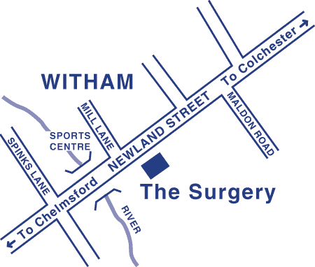 map of the surgery location